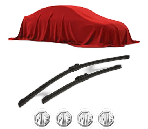 Set stergatoare MG MG 4 (EH32) din 2022-2023, pentru parbriz auto, 2 bucati, Bosch Aerotwin, din cauciuc siliconat rezistent, 4 Stickere Auto MG