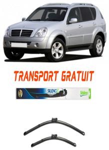 Stergatoare Ssangyong Rexton Set 2 stergatoare parbriz Valeo 600/475mm pentru Ssangyong REXTON / REXTON II (GAB_) (2002-2013) (50 cm / 50 cm)