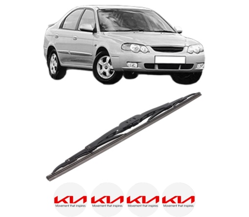 Stergator lamela spate KIA SHUMA II (FB) din 2001 - 2004, pentru luneta auto, Bosch Twin, din cauciuc siliconat rezistent, 4 Stickere Auto KIA