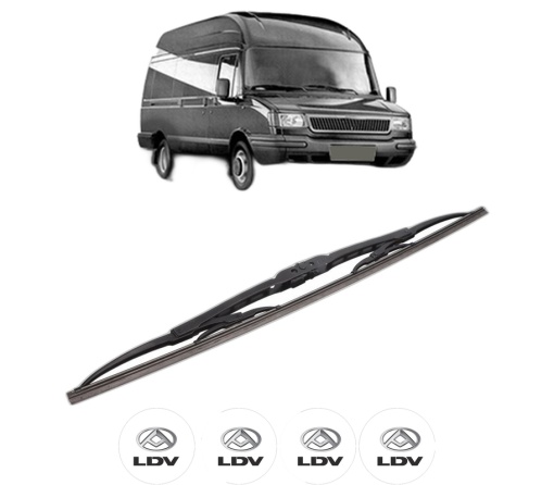 Stergator lamela spate LDV CONVOY Van din 1998 - 2009, pentru luneta auto, Bosch Twin, din cauciuc siliconat rezistent, 4 Stickere Auto LDV