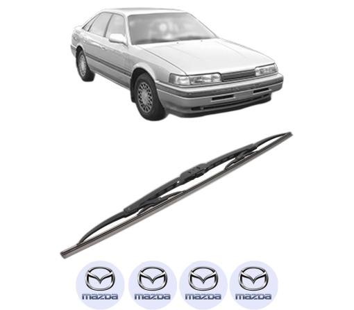 Stergator lamela spate MAZDA 626 III Hatchback (GD) din 1987 - 1992, pentru luneta auto, Bosch Twin, din cauciuc siliconat rezistent, 4 Stickere Auto MAZDA