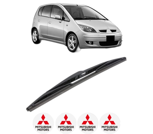 Stergator lamela spate MITSUBISHI COLT VI (Z3_A, Z2_A) din 2004 - 2012, pentru luneta auto, Bosch Twin, din cauciuc siliconat rezistent, 4 Stickere Auto MITSUBISHI
