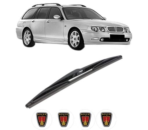 Stergator lamela spate ROVER 75 I Tourer (RJ) din 2001 - 2005, pentru luneta auto, Bosch Twin, din cauciuc siliconat rezistent, 4 Stickere Auto ROVER