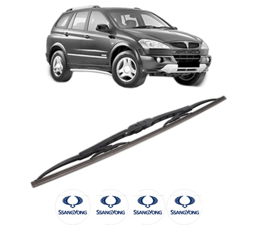 Stergator lamela spate SSANGYONG ACTYON I din 2005 - 2013, pentru luneta auto, Bosch Twin, din cauciuc siliconat rezistent, 4 Stickere Auto SSANGYONG