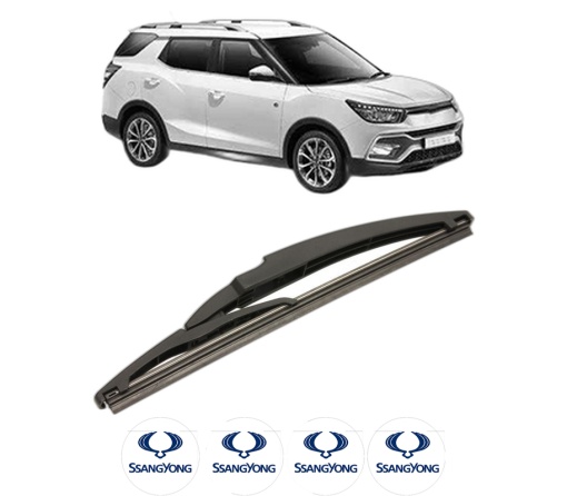 Stergator lamela spate SSANGYONG XLV SUV din 2016, pentru luneta auto, Bosch Twin, din cauciuc siliconat rezistent, 4 Stickere Auto SSANGYONG