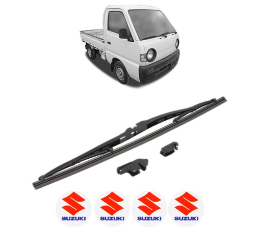 Stergator lamela spate SUZUKI CARRY Platform/Chassis din 1992 - 1999, pentru luneta auto, Valeo Silencio, din cauciuc siliconat rezistent, 4 Stickere Auto SUZUKI