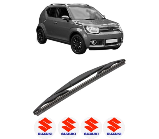 Stergator lamela spate SUZUKI IGNIS III (MF, FF) din 2016, pentru luneta auto, Valeo Silencio, din cauciuc siliconat rezistent, 4 Stickere Auto SUZUKI