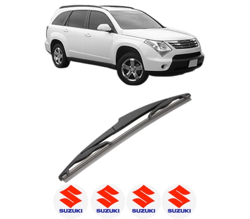 Stergator lamela spate SUZUKI XL7 (DA, DB) din 2006 - 2009, pentru luneta auto, Valeo Silencio, din cauciuc siliconat rezistent, 4 Stickere Auto SUZUKI