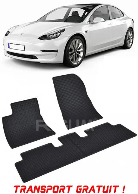Tesla Model 3 fabricat din 07.2017 - Prezent, Sedan, set covorase auto dedicate, din cauciuc 100% Premium - Transport Gratuit
