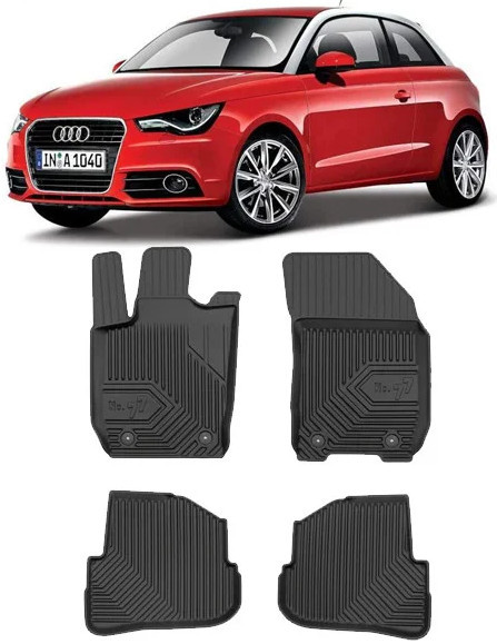 Audi A1 8X Din 09.2010 - 05.2018, Hatchback , Set Covorase Auto Tip Tavita Premium 3D, din cauciuc