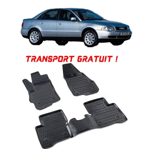 Audi A4 B5 (Typ 8D) 1994-2001 Set 4 covorase auto din cauciuc tip tavita premium line 3D - Transport Gratuit!