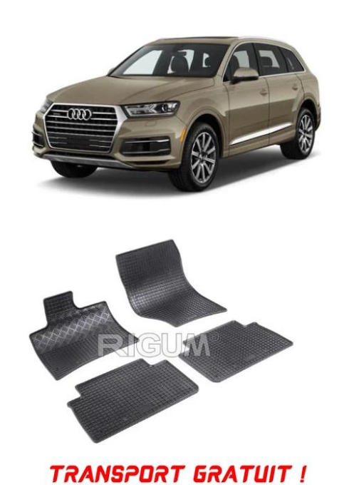 Audi Q7 4L, Suv, fabricat din 03.2006 - 05.2015, set covorase auto dedicate, din cauciuc 100% Premium - Transport Gratuit