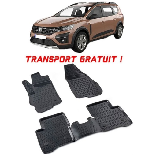 Dacia Jogger 2022- Set 4 covorase auto din cauciuc tip tavita premium line 3D - Transport Gratuit!