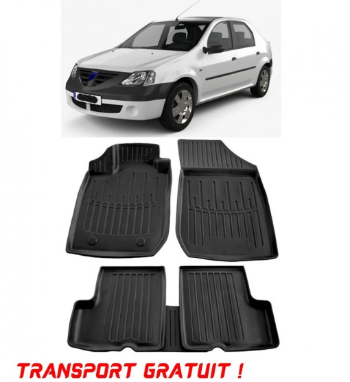 Dacia Logan I (2004-2012) Set covorase auto cauciuc G.Modern Line 3D transport gratuit