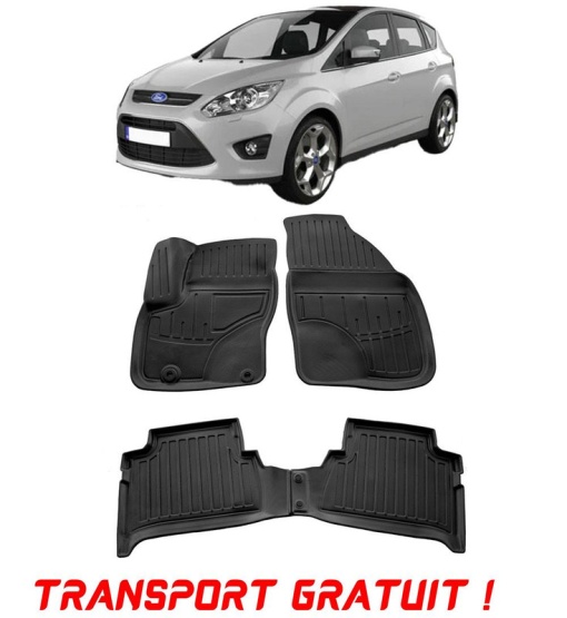 Ford C-Max (2003-2010) Set covorase auto cauciuc G.Modern Line 3D transport gratuit