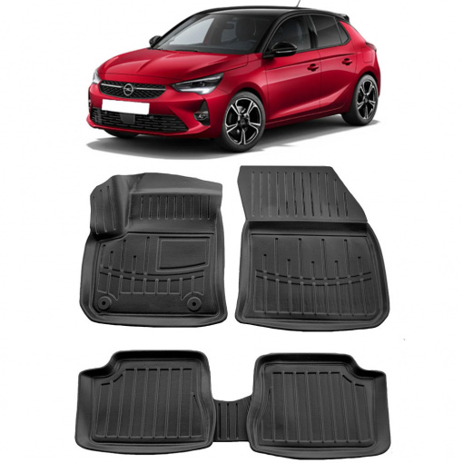Opel Corsa-E (2019-) Set covorase auto cauciuc G.Modern Line 3D