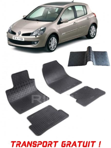 Renault Clio III, Hatchback, fabricat din 09.2005 - 09.2012, Set 5 Covorase Auto ( tunel median) - Transport Gratuit