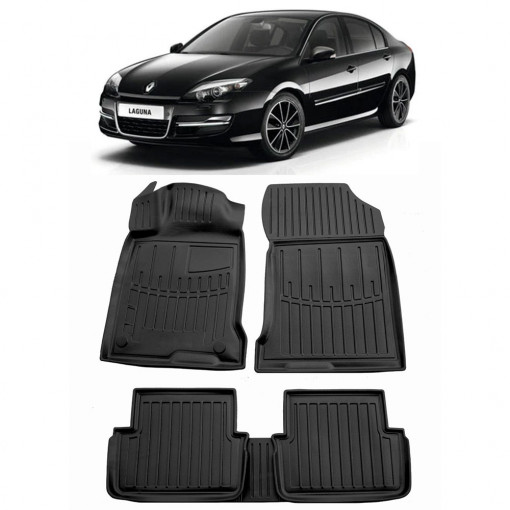 Renault Laguna III (T) (2007-2015) Set covorase auto cauciuc G.Modern Line 3D