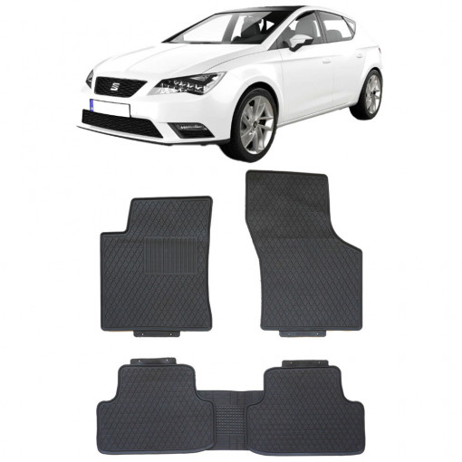 Seat Leon Mk3 (2012-2020) Set 5 covorase auto cauciuc Exclusive Line