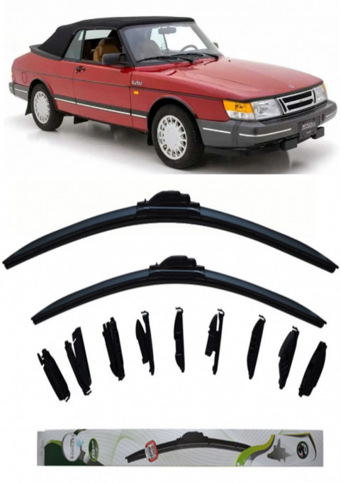 Set 2 stergatoare Kontakt Multi Adapter 40 cm/40 cm compatibile cu Saab 900 Ii Convertible din 1993-1998 (40 cm/40 cm)