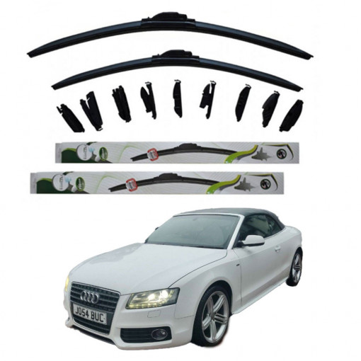 Set 2 stergatoare Kontakt Multi Adapter 60 cm/50 cm compatibile cu Audi A5 Convertible (8F7) din 2009-2017 (60 cm/50 cm)