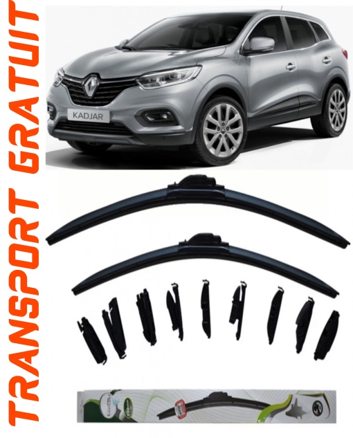 Set 2 stergatoare Kontakt Multi Adapter 65 cm/40 cm compatibile cu Renault Kadjar (Ha_, Hl_) din 2015 (65 cm/40 cm)