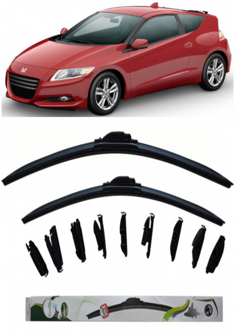 Set 2 stergatoare Multi Adapter 60/48 cm compatibile cu Honda CR-Z (2010) (65 cm/50 cm)