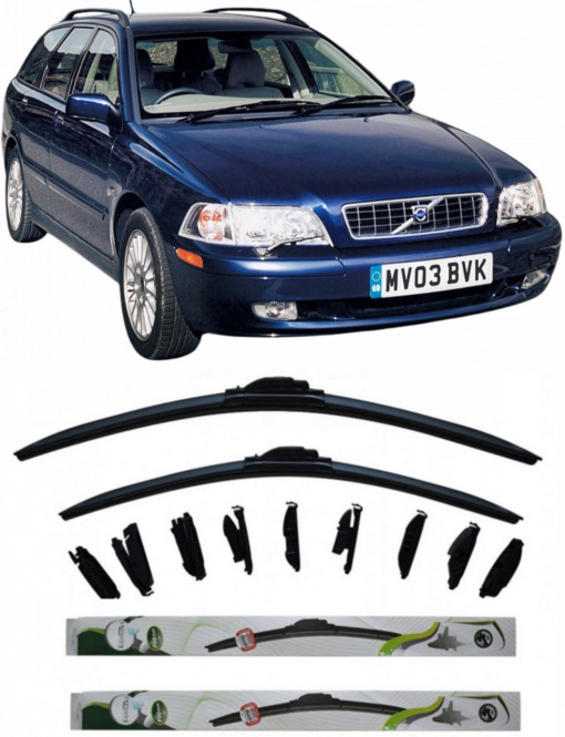 Set 2 stergatoare Multi Adapter 60/48 cm compatibile cu Volvo V40(1999 - 2004 ) (50 cm/50 cm)