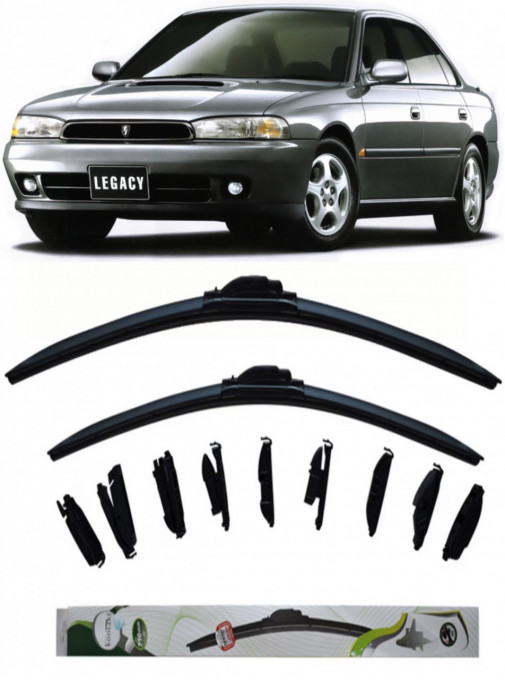 Set 2 stergatoare MultiAdapter 53cm/48cm compatibile cu Subaru LEGACY II (BD) (1994-1999) (53 cm/48 cm)