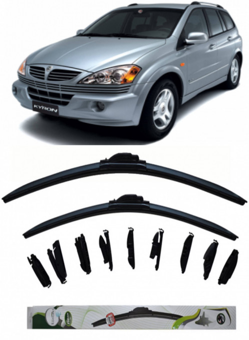 Set 2 stergatoare MultiAdapter 55cm/48cm compatibile cu Ssangyong KYRON (2005-2014) (55 cm/48 cm)