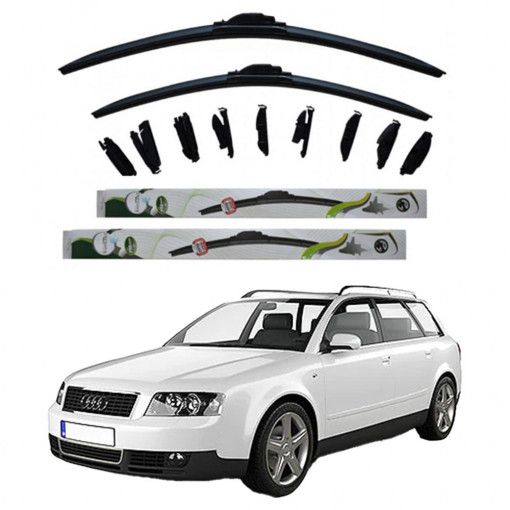 Set 2 stergatoare MultiAdapter 55cm/55cm compatibile cu Audi A4 B6 Avant (8E5) (2001-2009) (55 cm/55 cm)