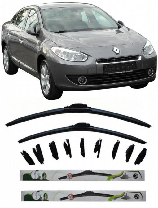 Set 2 stergatoare MultiAdapter 60cm/40cm compatibile cu Renault FLUENCE (L3_) (2010) (60 cm/40 cm)
