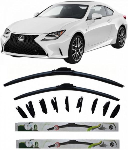 Set 2 stergatoare MultiAdapter 60cm/45cm compatibile cu Lexus RC (_C1_) (2014-2017) (60 cm/45 cm)