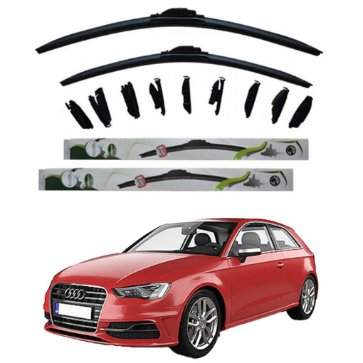 Set 2 stergatoare MultiAdapter cm/cm compatibile cu Audi A3 (2012-2020) (65 cm/45 cm)