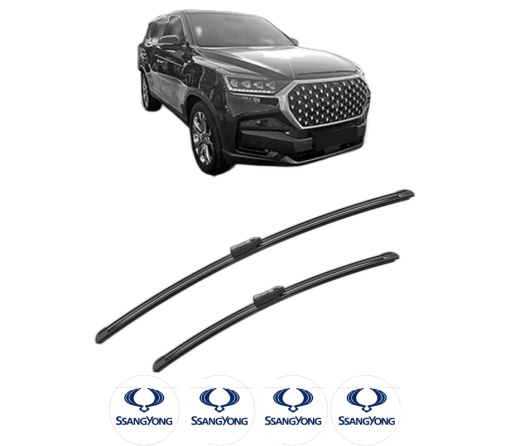 Set stergatoare SSANGYONG REXTON VAN (Y400) din 2017, pentru parbriz auto, 2 bucati, Bosch Aerotwin, din cauciuc siliconat rezistent, 4 Stickere Auto SSANGYONG