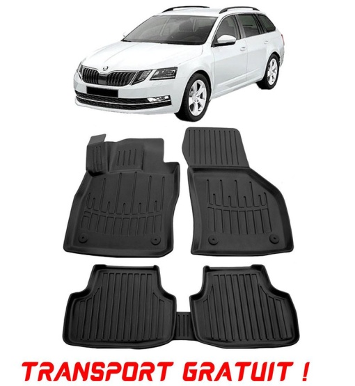 Skoda Octavia III (A7) (2013-2020) Set covorase auto cauciuc G.Modern Line 3D transport gratuit