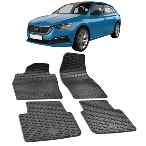 Skoda Scala (2019-). Kamiq (2019-) Set Covorase Auto Cauciuc Umbrella Urban Line