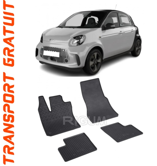 Smart Forfour Eq fabricat din 2017 - Prezent, Hatchback, set covorase auto dedicate, din cauciuc 100% Premium