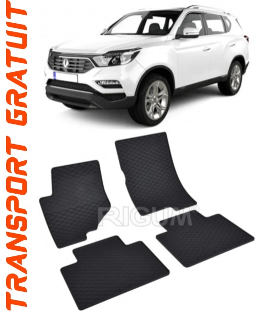 Ssang Yong Rexton Y400 fabricat din 11.2017 - Prezent, Suv, set covorase auto dedicate, din cauciuc 100% Premium