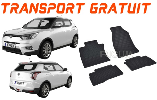 Ssang Yong TIVoli Facelift fabricat din 01.2020 - Prezent, Suv, set covorase auto dedicate, din cauciuc 100% Premium