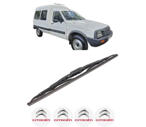 Stergator lamela spate CITROEN C15 Platform/Chassis (VDPD) din 1992 - 2002, pentru luneta auto, Bosch Twin, din cauciuc siliconat rezistent, 4 Stickere Auto CITROEN