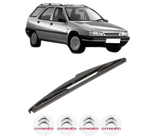Stergator lamela spate CITROEN XANTIA Break (X1_, X2_) din 1995 - 2003, pentru luneta auto, Valeo Silencio, din cauciuc siliconat rezistent, 4 Stickere Auto CITROEN