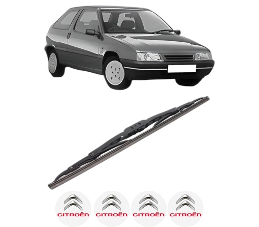 Stergator lamela spate CITROEN ZX (N2) din 1991 - 1997, pentru luneta auto, Bosch Twin, din cauciuc siliconat rezistent, 4 Stickere Auto CITROEN