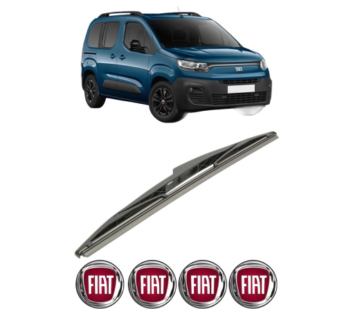 Stergator lamela spate FIAT DOBLO MPV (510_, 511_, 360_, 361_) din 2022 - 2023, pentru luneta auto, Bosch Twin, din cauciuc siliconat rezistent, 4 Stickere Auto FIAT