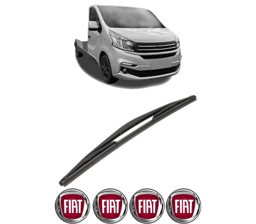 Stergator lamela spate FIAT TALENTO Platform/Chassis (296_) din 2016, pentru luneta auto, Valeo Silencio, din cauciuc siliconat rezistent, 4 Stickere Auto FIAT