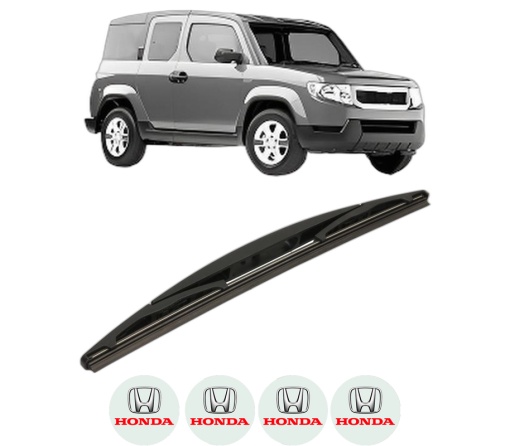Stergator lamela spate HONDA ELEMENT (YH) din 2002 - 2011, pentru luneta auto, Bosch Twin, din cauciuc siliconat rezistent, 4 Stickere Auto HONDA