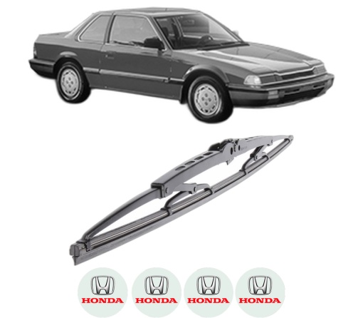 Stergator lamela spate HONDA PRELUDE II (AB) din 1983 - 1987, pentru luneta auto, Bosch Twin, din cauciuc siliconat rezistent, 4 Stickere Auto HONDA