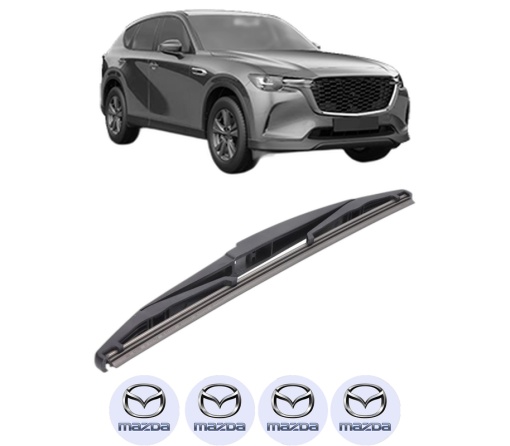 Stergator lamela spate MAZDA CX-60 (KH_) din 2022, pentru luneta auto, Bosch Twin, din cauciuc siliconat rezistent, 4 Stickere Auto MAZDA