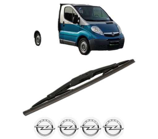 Stergator lamela spate OPEL VIVARO A Platform/Chassis (X83) din 2001 - 2014, pentru luneta auto, Bosch Twin, din cauciuc siliconat rezistent, 4 Stickere Auto OPEL