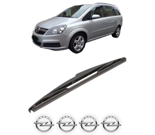 Stergator lamela spate OPEL ZAFIRA B Box Body/MPV (A05) din 2005 - 2015, pentru luneta auto, Valeo Silencio, din cauciuc siliconat rezistent, 4 Stickere Auto OPEL